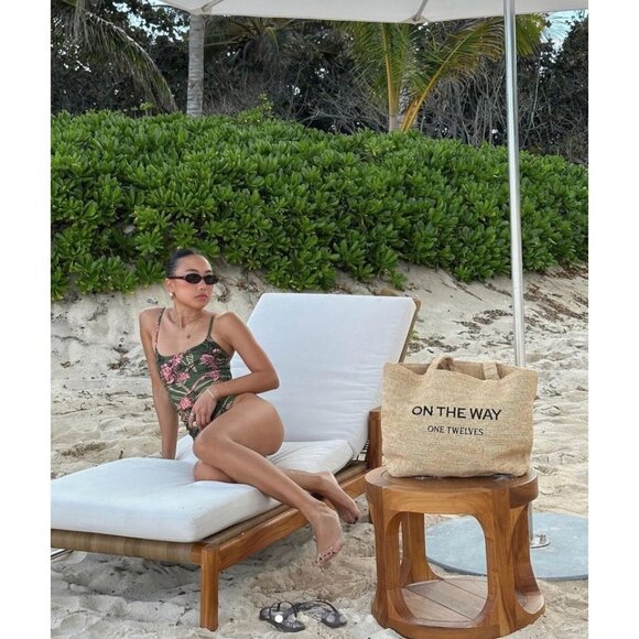 New Free People Hutch Zenna Floral Print One-Piece Swimsuit Ruched Belted Tie - Picture 11 of 15